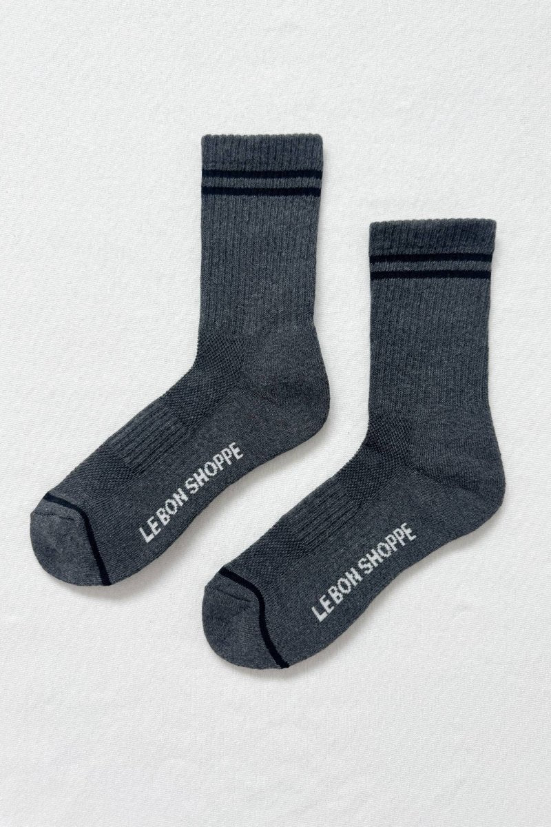 Chaussettes Boyfriend Le Bon Shoppe Charcoal - Ex - voto