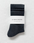 Chaussettes Boyfriend Le Bon Shoppe Charcoal - Ex - voto