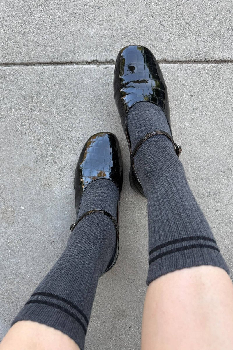 Chaussettes Boyfriend Le Bon Shoppe Charcoal - Ex - voto