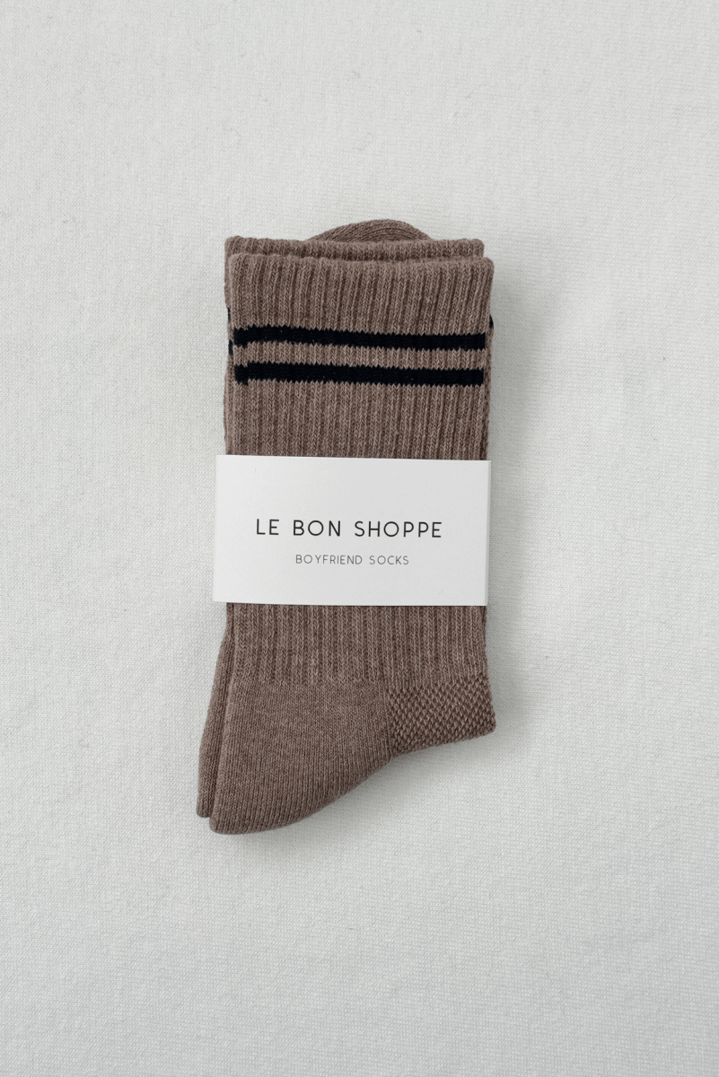 Chaussettes Boyfriend Le Bon Shoppe Cocoa - Ex - voto