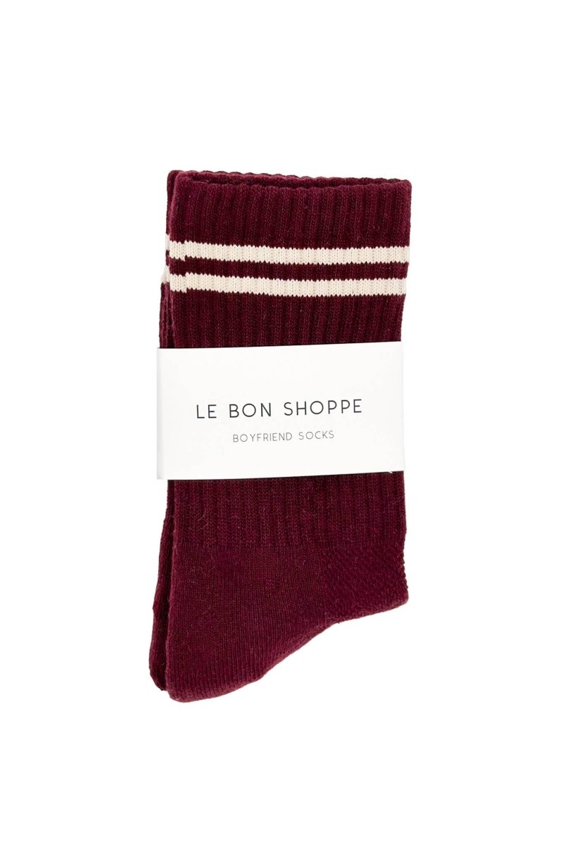 Chaussettes Boyfriend Le Bon Shoppe Maroon - Ex - voto
