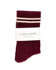 Chaussettes Boyfriend Le Bon Shoppe Maroon - Ex - voto
