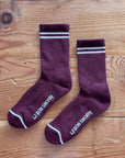 Chaussettes Boyfriend Le Bon Shoppe Maroon - Ex - voto