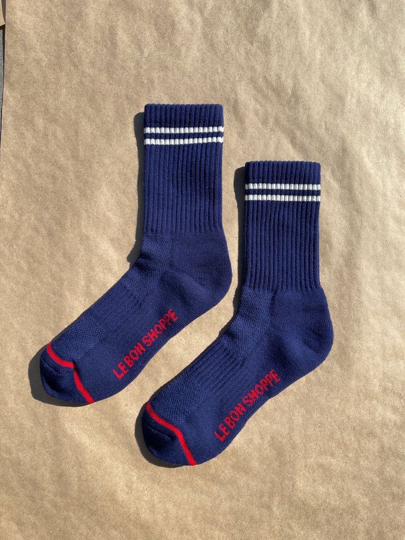 Chaussettes Boyfriend Le Bon Shoppe Navy - Ex - voto