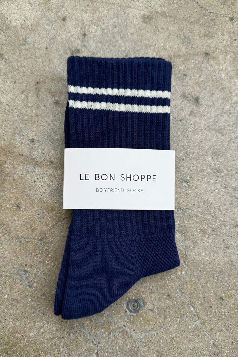 Chaussettes Boyfriend Le Bon Shoppe Navy - Ex - voto