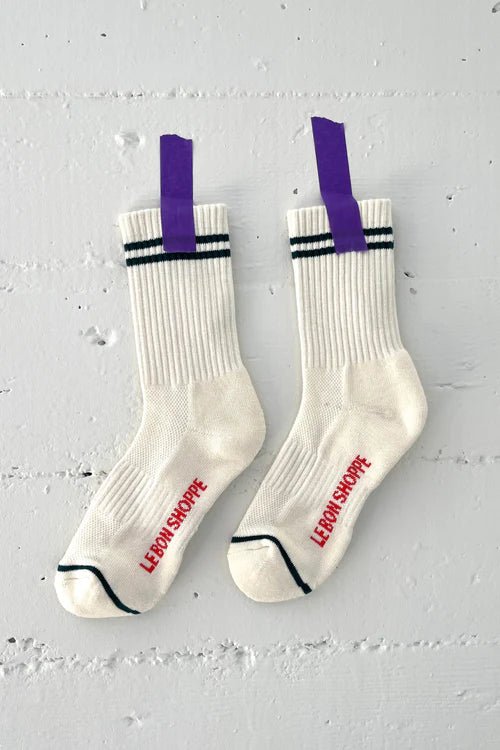 Chaussettes Boyfriend Le Bon Shoppe Parchment - Ex - voto