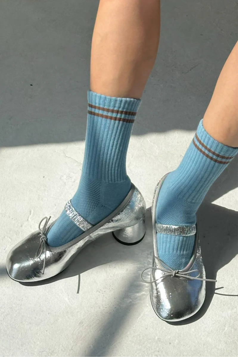 Chaussettes Boyfriend Le Bon Shoppe Powder Blue - Ex - voto