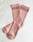 Chaussettes Boyfriend Le Bon Shoppe Rose Vintage - Ex - voto