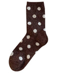 Chaussettes Brunes à Pois Dipped Shop - Ex - voto