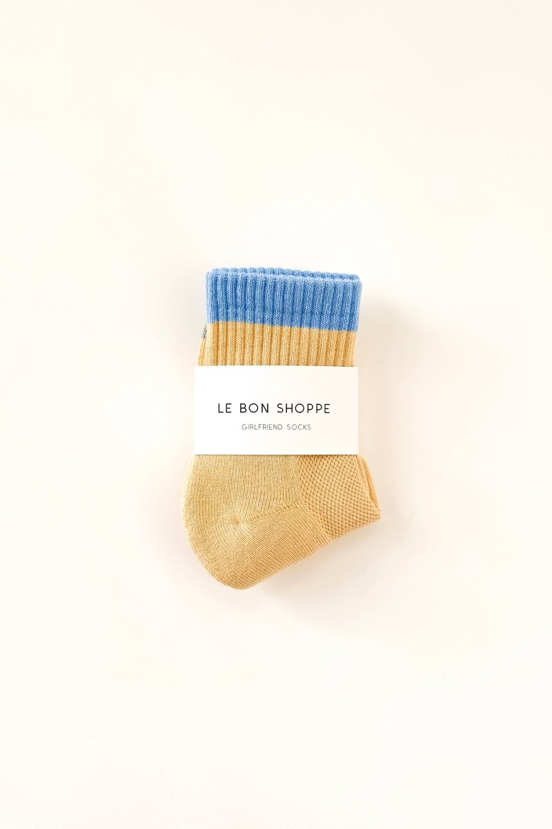 Chaussettes Color Block Girlfriend Jaune et Bleu Le Bon Shoppe - Ex - voto