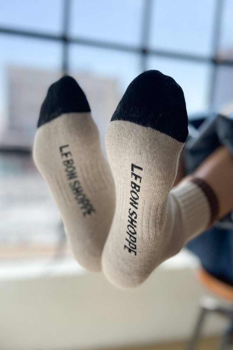 Chaussettes Color Block Girlfriend Le Bon Shoppe Noir Café - Ex - voto