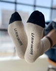 Chaussettes Color Block Girlfriend Le Bon Shoppe Noir Café - Ex - voto