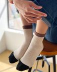 Chaussettes Color Block Girlfriend Le Bon Shoppe Noir Café - Ex - voto