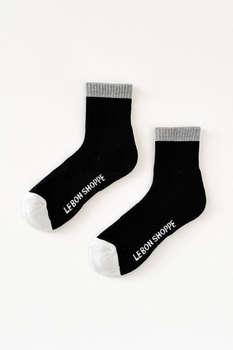 Chaussettes Color Block Girlfriend Noir et Gris Le Bon Shoppe - Ex - voto