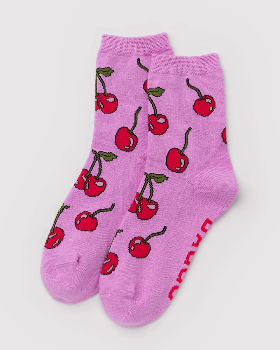 Chaussettes Crew Baggu Cherries - Ex - voto