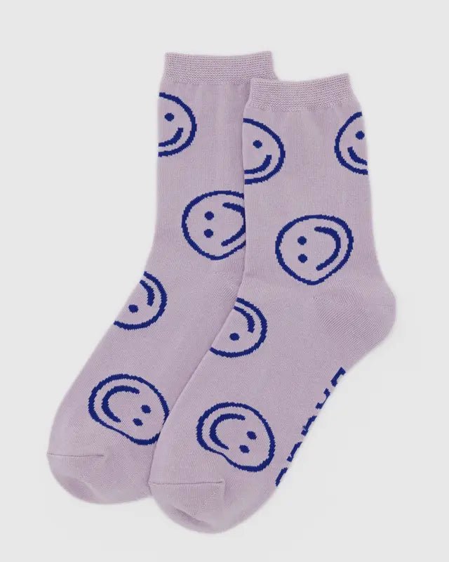 Chaussettes Crew Baggu Dusty Pink Happy - Ex - voto