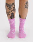 Chaussettes Crew Baggu Pink Happy - Ex - voto