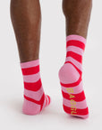 Chaussettes Crew Baggu Pink Stripe - Ex - voto