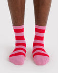 Chaussettes Crew Baggu Pink Stripe - Ex - voto