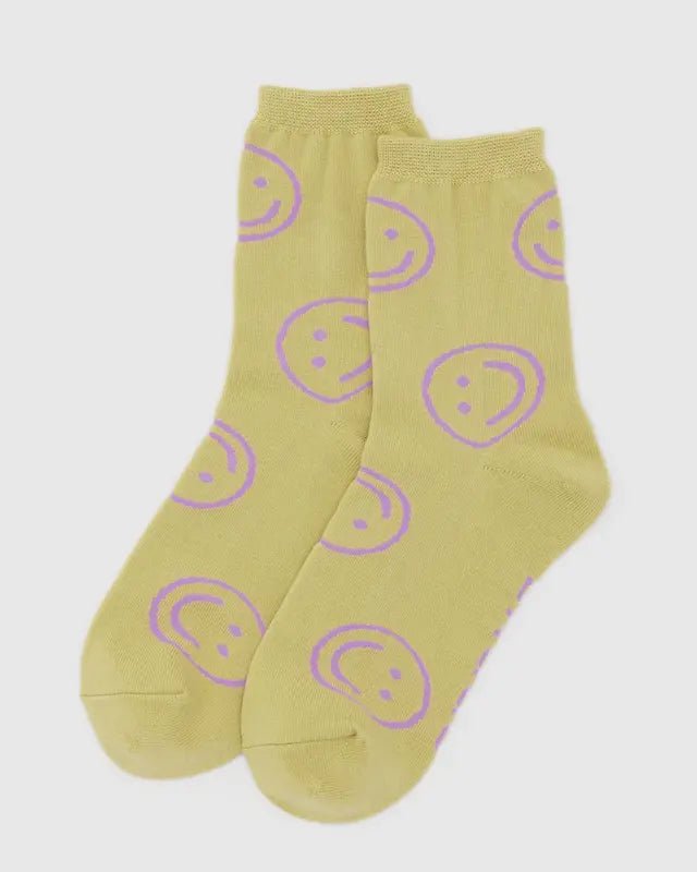 Chaussettes Crew Baggu Straw Happy - Ex - voto