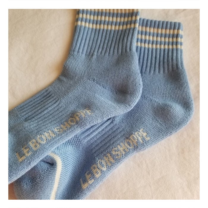 Chaussettes Girlfriend Le Bon Shoppe Parisian Blue - Ex - voto