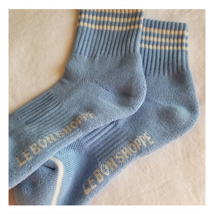 Chaussettes Girlfriend Le Bon Shoppe Parisian Blue - Ex - voto