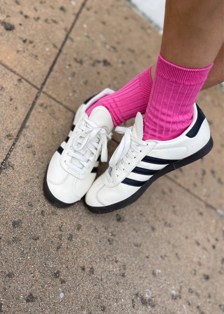 Chaussettes Her Le Bon Shoppe Bright Pink - Ex - voto