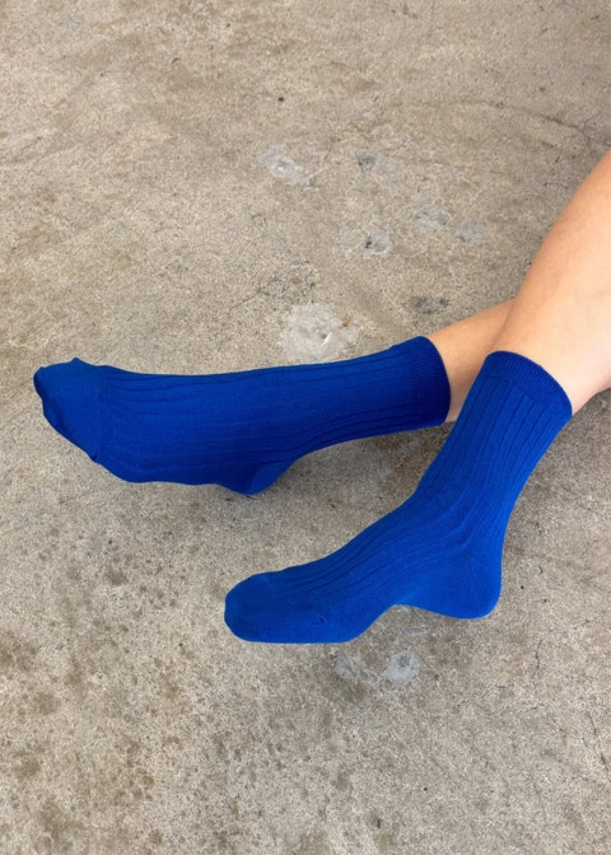 Chaussettes Her Le Bon Shoppe Cobalt - Ex - voto