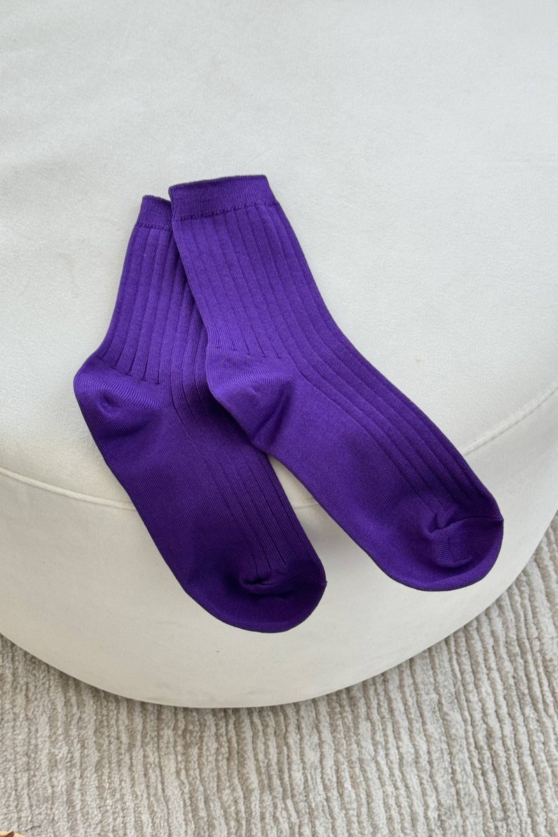 Chaussettes Her Le Bon Shoppe Eggplant - Ex - voto