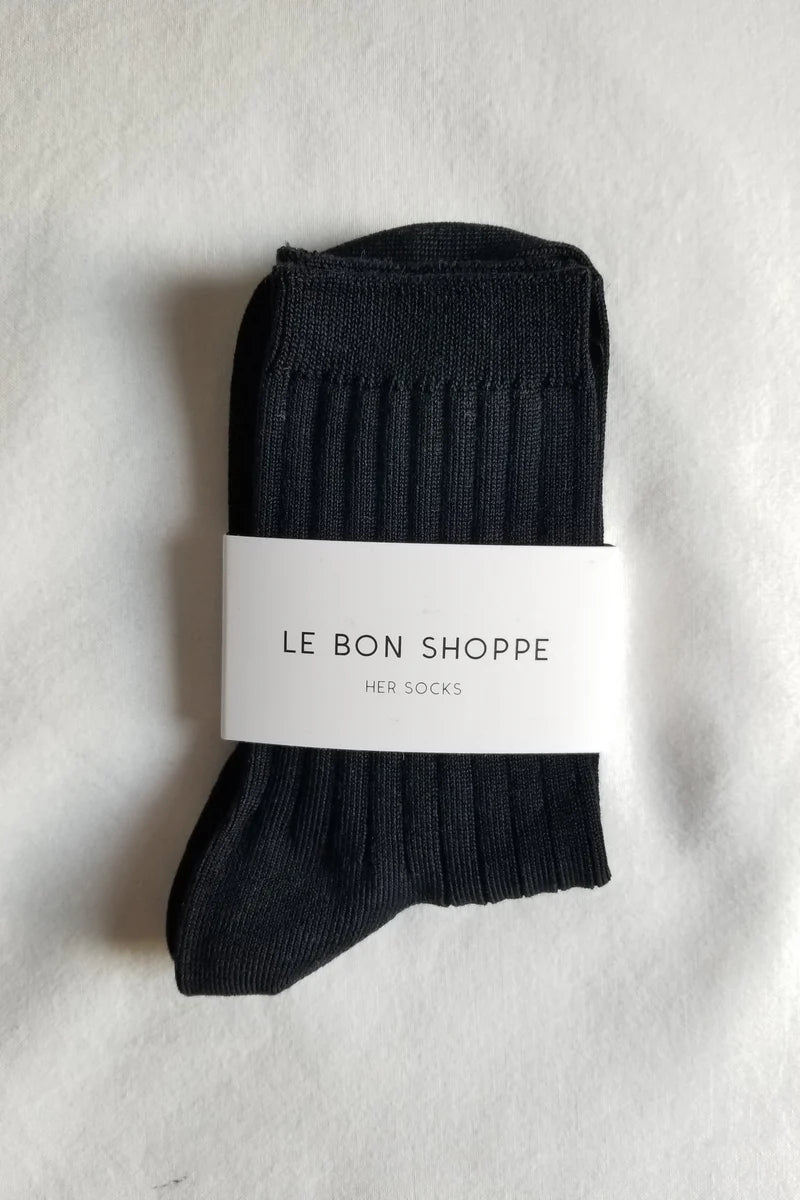 Chaussettes Her Le Bon Shoppe True Black - Ex - voto