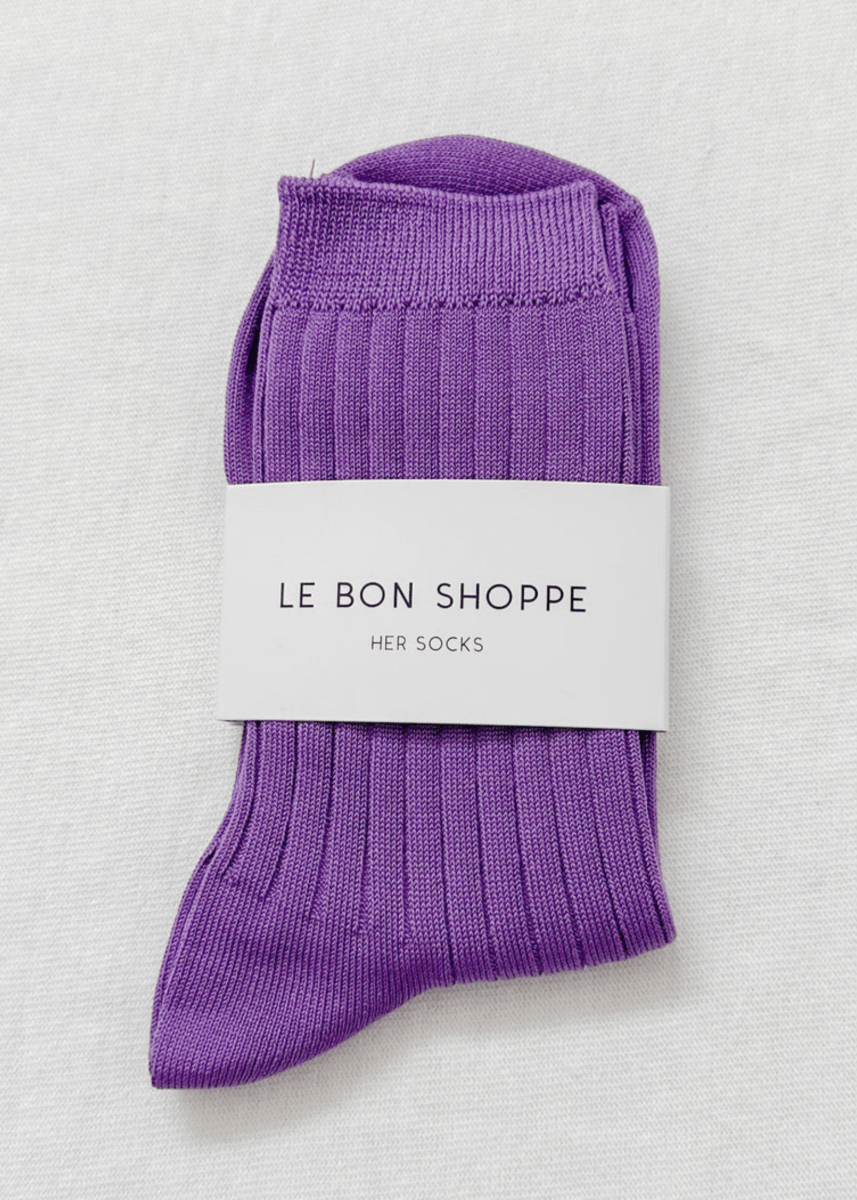Chaussettes Her Le Bon Shoppe Violet - Ex - voto