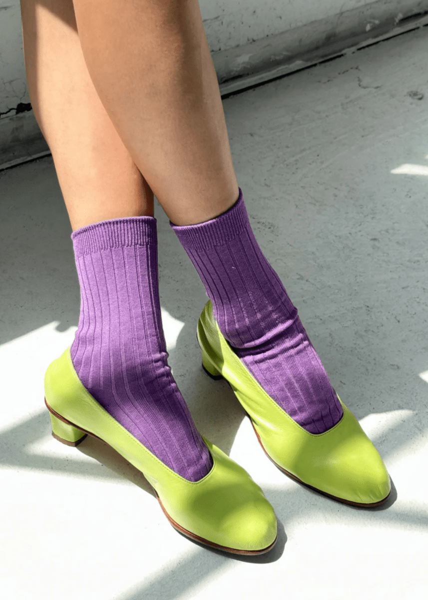 Chaussettes Her Le Bon Shoppe Violet - Ex - voto