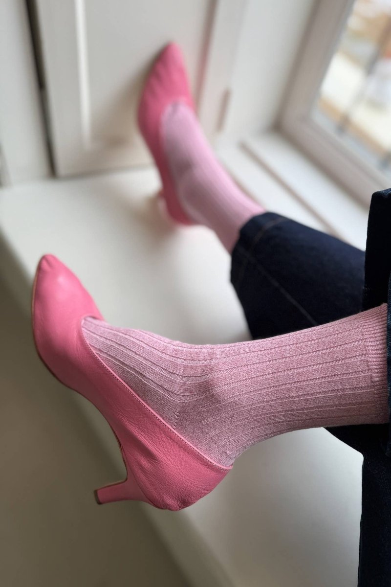 Chaussettes Her Modal Lurex Le Bon Shoppe Sparkling Rose - Ex - voto