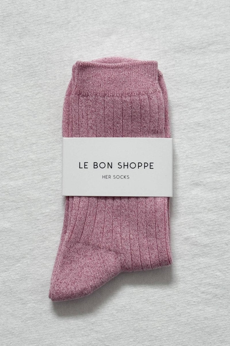 Chaussettes Her Modal Lurex Le Bon Shoppe Sparkling Rose - Ex - voto