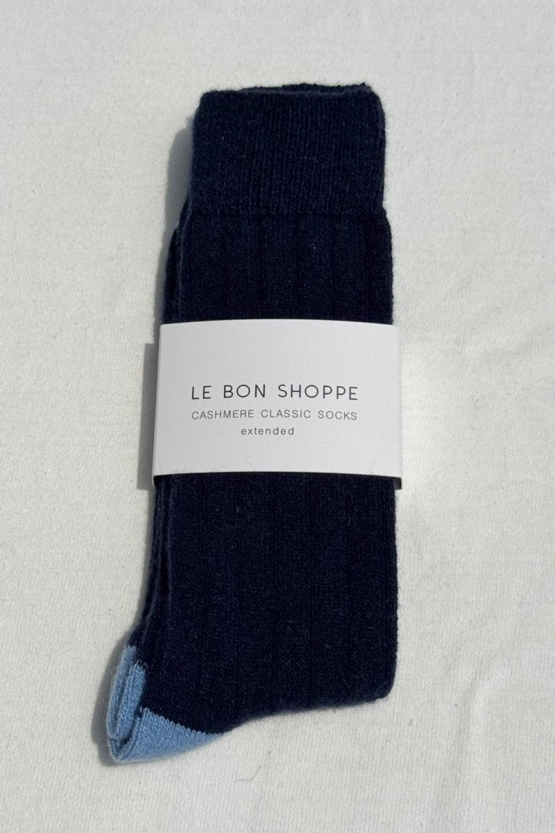 Chaussettes Longues en Cachemire Le Bon Shoppe Marine - Ex - voto