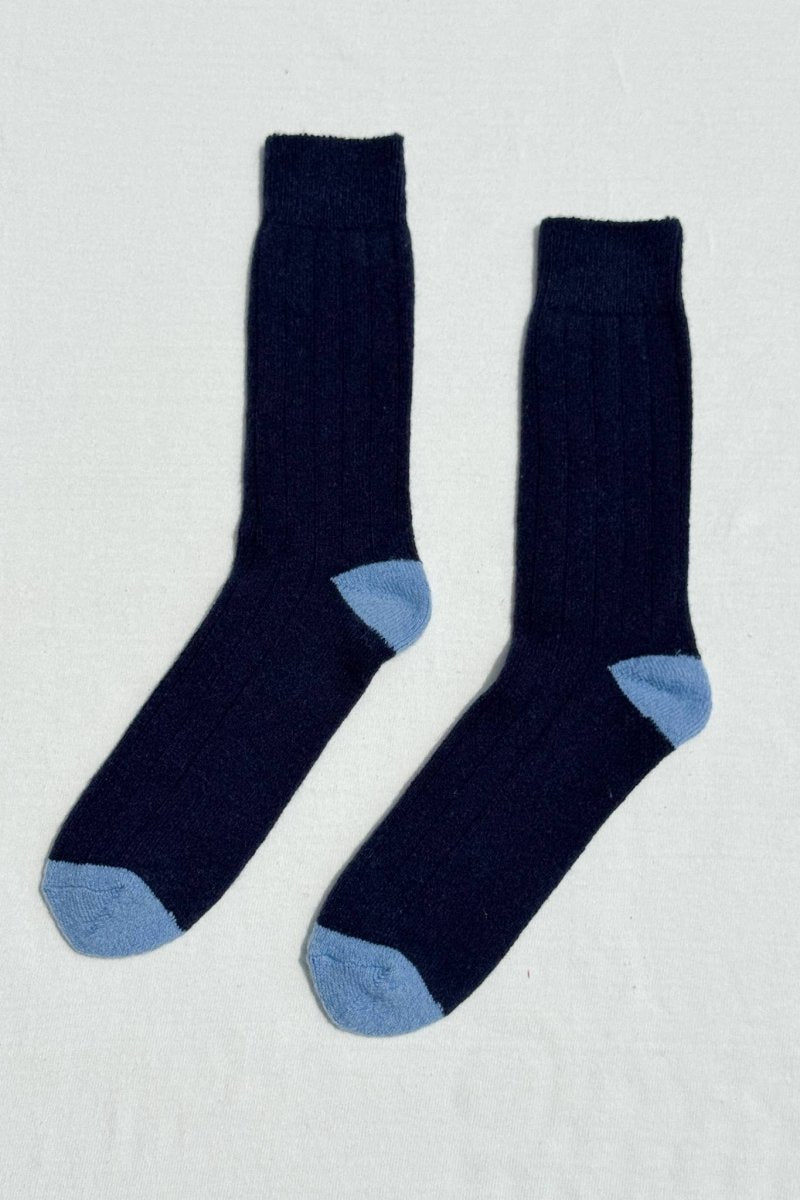 Chaussettes Longues en Cachemire Le Bon Shoppe Marine - Ex - voto