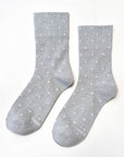 Chaussettes Lurex Argentées à Pois Blancs Le Bon Shoppe - Ex-voto