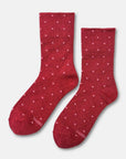 Chaussettes Lurex Rouges à Pois Roses Le Bon Shoppe - Ex-voto