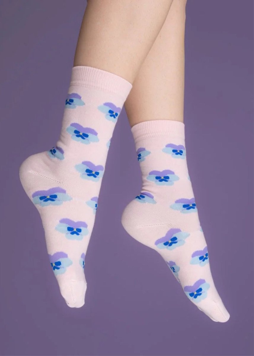 Chaussettes Pensées Coucou Suzette - Ex - voto