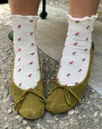 Chaussettes Pétales Ruffled Crèmes Le Bon Shoppe - Ex-voto