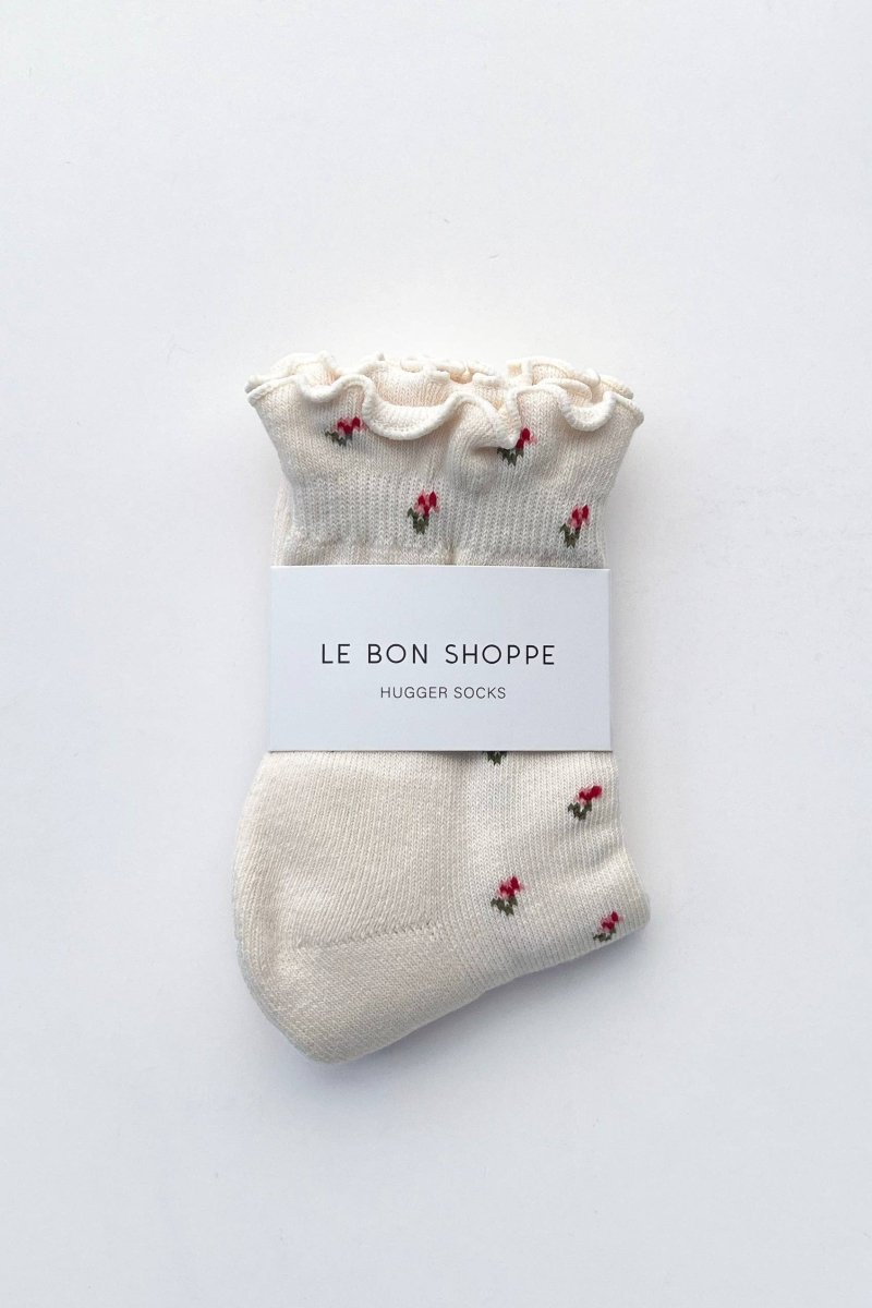 Chaussettes Pétales Ruffled Crèmes Le Bon Shoppe - Ex-voto
