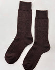 Chaussettes Pointelle Eyelet Brunes Le Bon Shoppe - Ex-voto