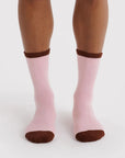 Chaussettes Ribbed Baggu Blush Mix - Ex - voto