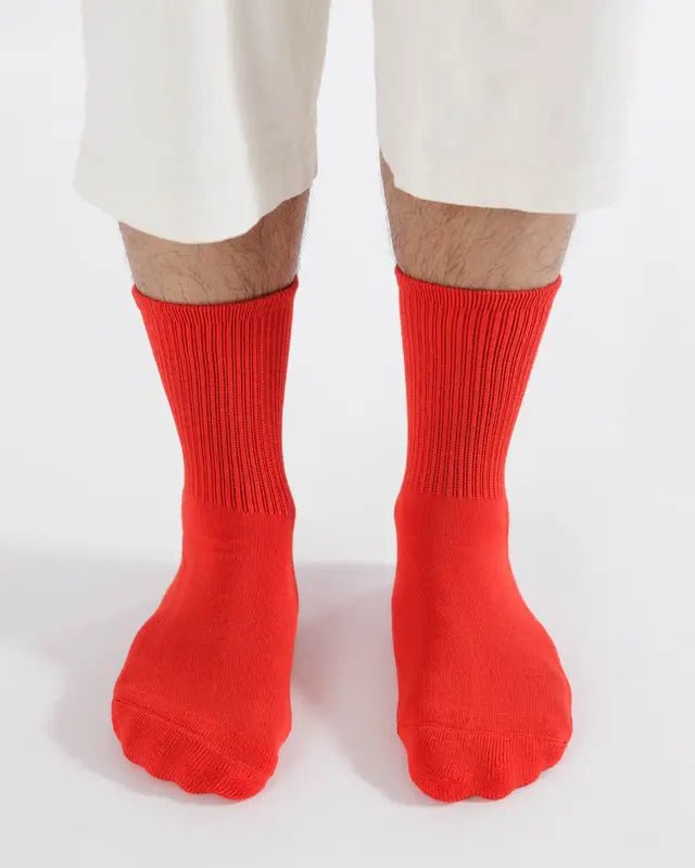 Chaussettes Ribbed Baggu Candy Apple - Ex - voto