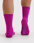 Chaussettes Ribbed Baggu Deep Fuchsia - Ex - voto