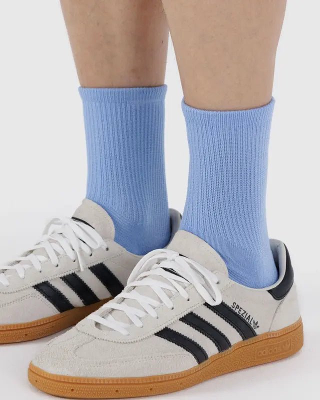 Chaussettes Ribbed Baggu French Blue - Ex - voto