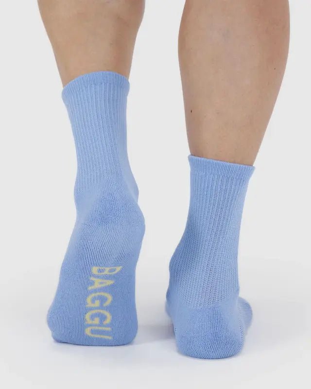 Chaussettes Ribbed Baggu French Blue - Ex - voto