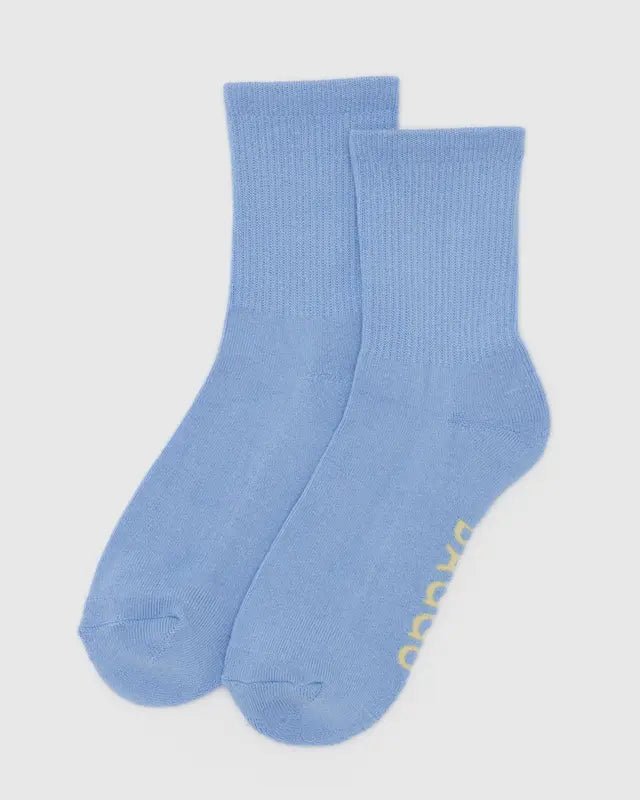 Chaussettes Ribbed Baggu French Blue - Ex - voto