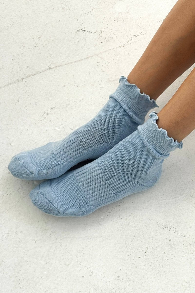 Chaussettes Ruffled Hugger Bleues Poudres Le Bon Shoppe - Ex - voto