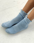 Chaussettes Ruffled Hugger Bleues Poudres Le Bon Shoppe - Ex - voto